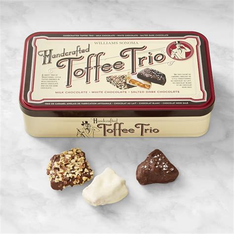 Williams Sonoma Handcrafted Toffee Trio Williams Sonoma Ca Williams