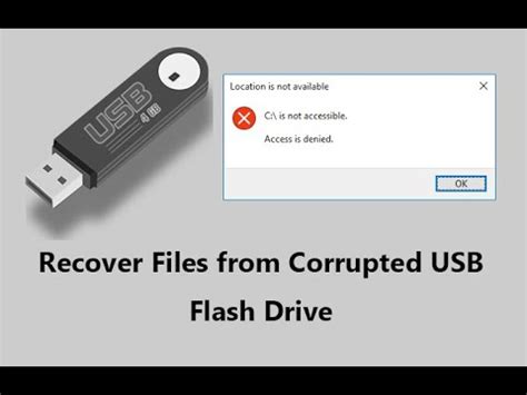 How To Recover Files From Corrupted Or Damaged Usb Flash Drive Youtube