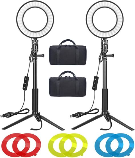 Dosp Aro De Luz Con Tr Pode Selfie Ring Light Ajustable Kit De