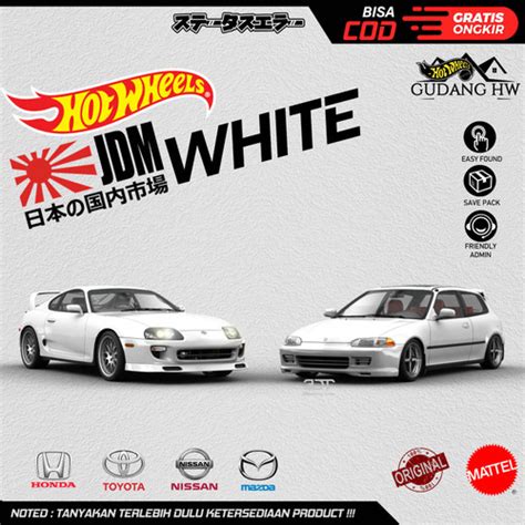 Jual HOT WHEELS JDM WHITE LESS STRIP TOYOTA SUPRA Kota Depok GUDANG HW Tokopedia