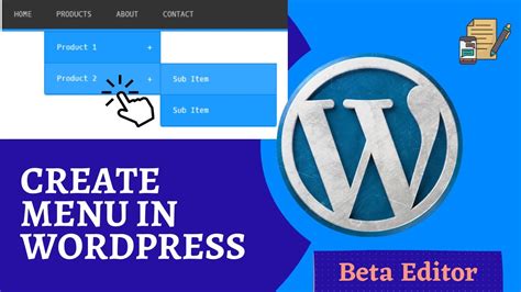 Crear menú en WordPress Submenú 2022 Editor Beta Tutorial de