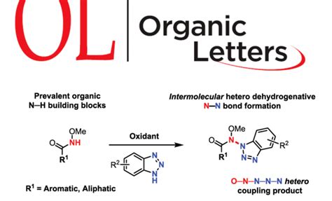 Org Lett：n 甲氧基酰胺与苯并三唑的脱氢n N偶联反应scheme