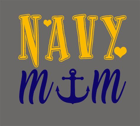 Navy Mom Decal Etsy