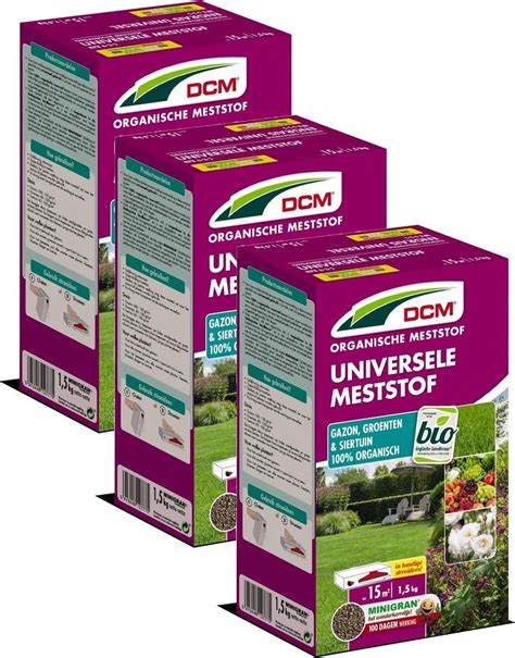 Dcm Meststof Universeel Siertuinmeststoffen 3 X 1 5 Kg Bol