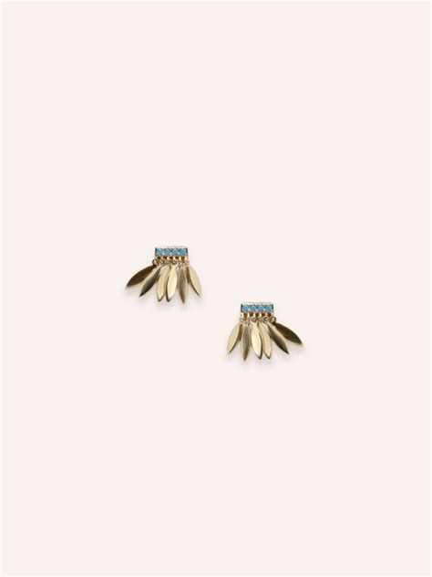 Boucles D Oreilles Pauline Turquoise Matsa Mara