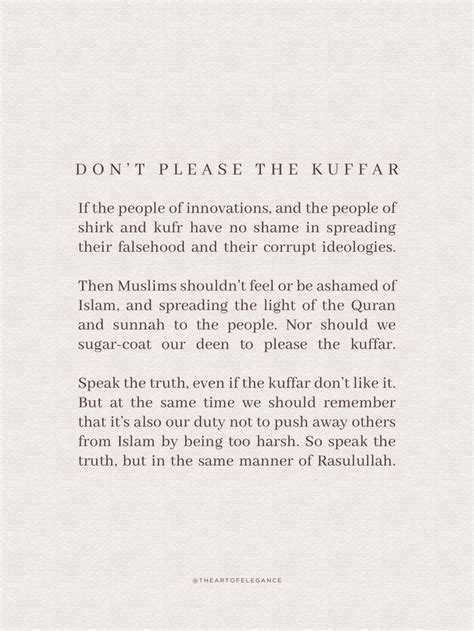 Don’t please the kuffar. | Islamic quotes, Peaceful words, Faith quotes