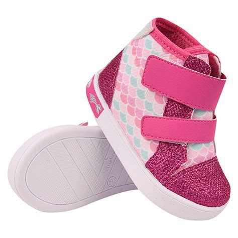 Atacado Tênis Casual Fashion Infantil Menina Pink Sereia Caixa 12