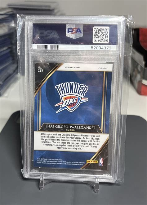 2019 20 Select COURTSIDE Disco 295 Shai Gilgeous Alexander PSA 10 GEM