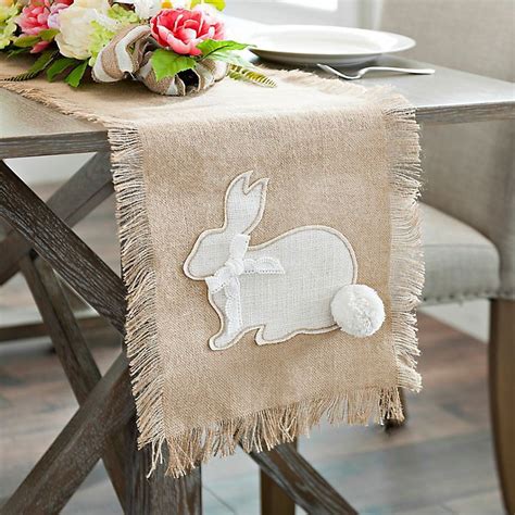 Jute Bunny Table Runner Kirklands Easter Table Linens Easter Table