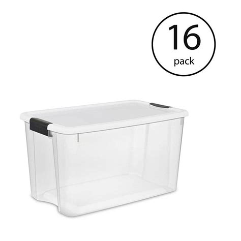 Sterilite Qt Ultra Latching Storage Bin Box Container Clear