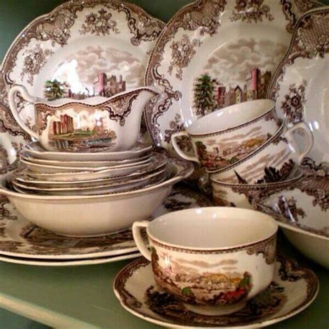 Vintage Dishes Antique Dishes Antique Plates Brown House French