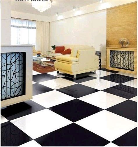 Living Room With Black Floor Tiles | Viewfloor.co