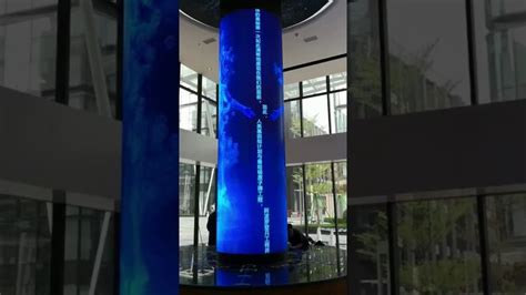 Radiant Flexible Led Display Modules Made A Column Screen Flexible Screen Is Soft And Can Be