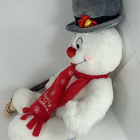 Build-A-Bear | Toys | Build A Bear Frosty The Snowman With Scarf Broom Lights Up Christmas ...