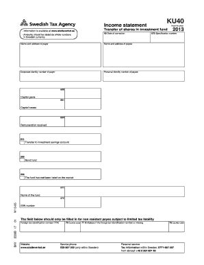 Printable Income Statement Forms And Templates Fillable Samples In