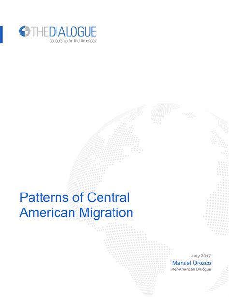 Patterns of Central American Migration - The Dialogue