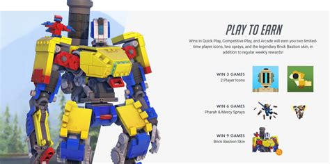 Overwatch Lego Brick Bastion Skin Officially Revealed - Prima Games