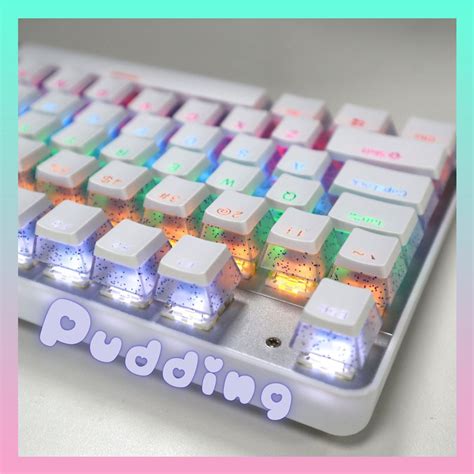 Pudding Keycaps OEM 104 Keys ABS Keycap Set Mechanical