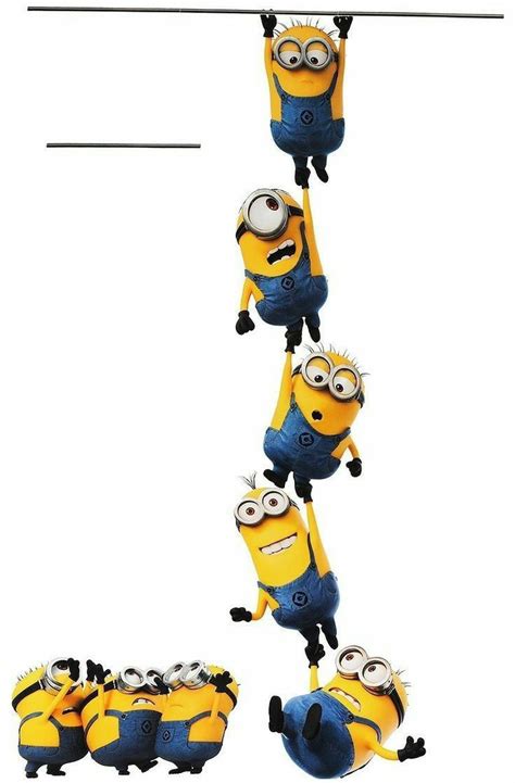 The Minions From Despicable Me Is Hanging Upside Down