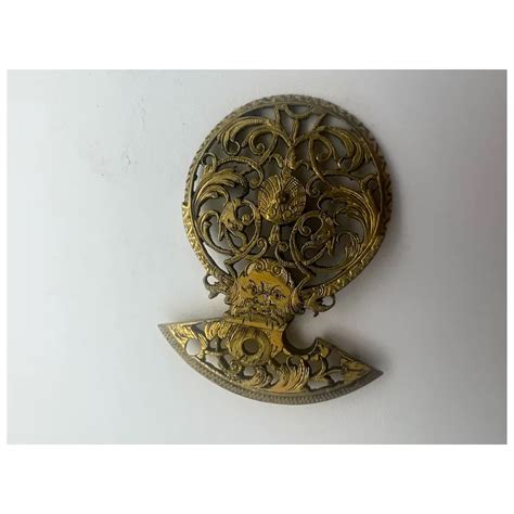 Antique Verge Fusee Pocket Watch Balance Cock Gargoyle Face Ruby Lane