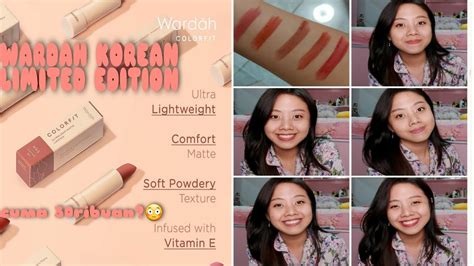 New Product Wardah Colorfit Korean Limited Edition Ultralight Matte