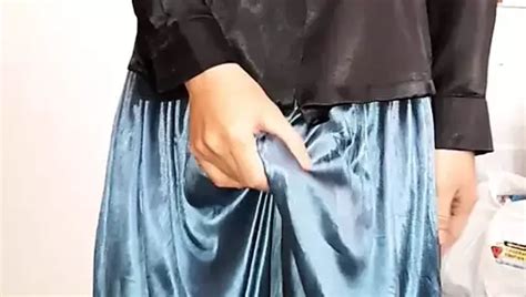 Crossdressing Wearing Secretary Satin Blouse And Formal Office Skirt Gay Porn XHamster