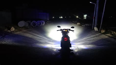 Test Cahaya Lampu LED RTD M02K LED TYTO M1A Di Satria Fu 150 Motovlog