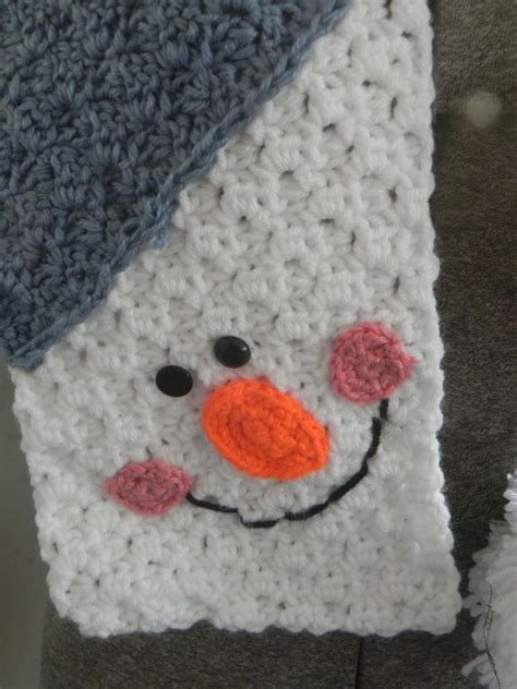 Snowman Mini C2c Scarf Jamie Lee Crochet