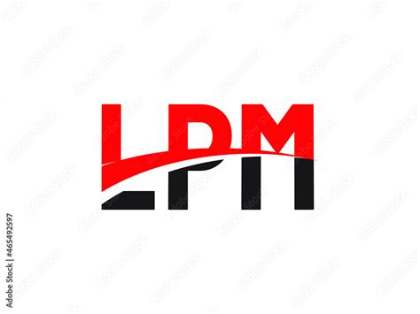 LPM Letter Initial Logo Design Vector Illustration Stock Vector | Adobe Stock