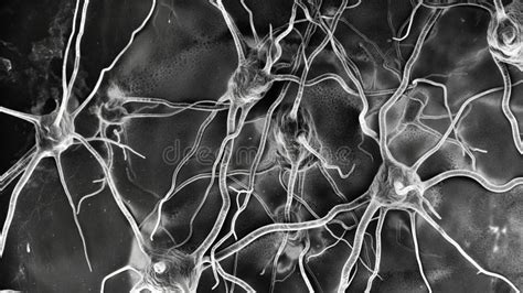 Nerve Cells of the Nervous System Ganglia, Active Neurone Stock Photo ...