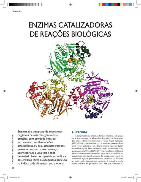 Enzimas Catalizadoras De ReaÇÕes BiolÓgicas