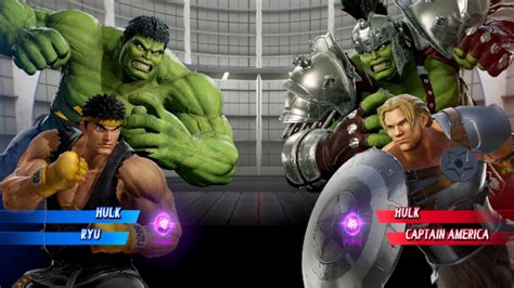 Hulk Ryu V S Hulk Caption America Very Hard Ai Marvel Game Youtube