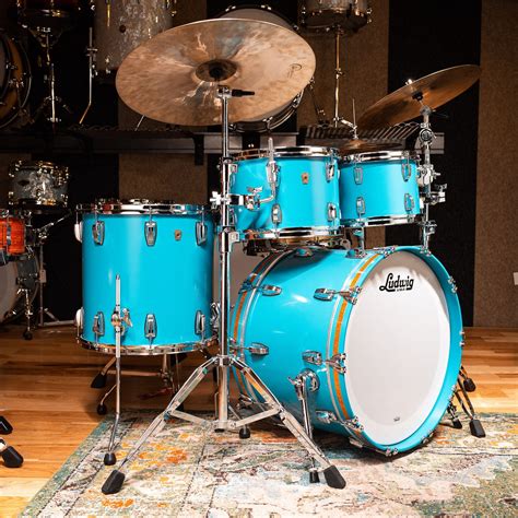 Blue Ludwig Drum Set