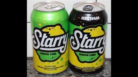 New Starry Lemon Lime Flavored Soda By Pepsico Original And Zero Sugar