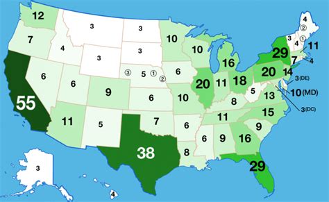 The U S States By Electoral Votes Vivid Maps