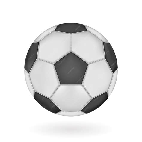 Premium Vector Realistic Soccer Ball Isolated On White Background