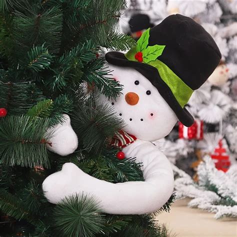 Abra Os Fofos Rvore Boneca Papai Noel Boneco De Neve Ornamento De Natal