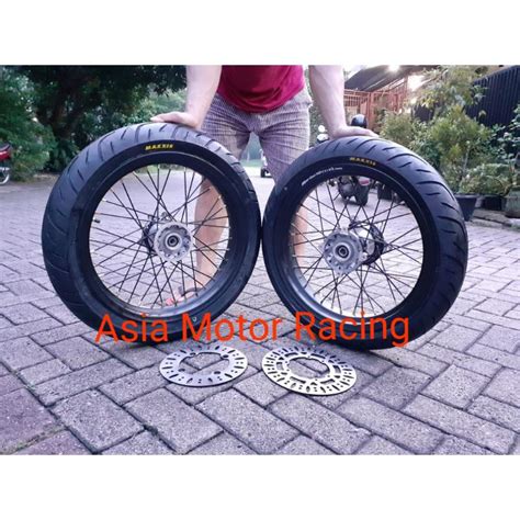 Jual Velg Supermoto Klx Dtracker Sepaket Velg Set Super Moto Klx