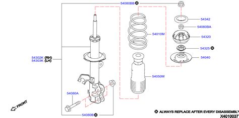 2023 Nissan Rogue Complete Strut With Spring MT Strut Kit E4C03