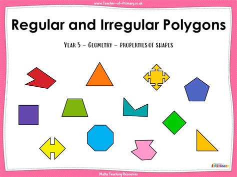 Regular And Irregular Polygons Year Teaching Resources