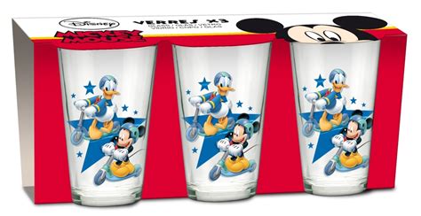 MICKEY MOUSE Disney Szklanka Zestaw 3 Szklanek 7212814684 Oficjalne