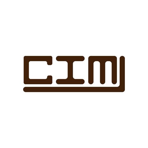 Cim Letter Logo Creative Design With Vector Graphic Cim Simple And