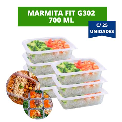 25 Un Marmita Tampa Para Freezer E Microondas 700 Ml G302