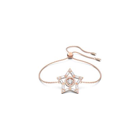 Bracelet Étoile Stilla Swarovski En Métal Doré Rose 5617882 Aelys