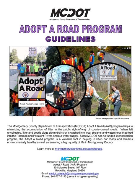 Adopt A Road Program