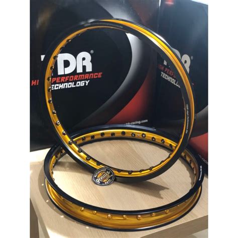 Jual Velg Tdr W Shape X Ring Black Gold Series Original Tdr