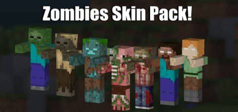 Zombies Skin Pack Minecraft Bedrock Addons