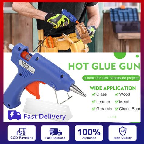 Hot Melt Glue Gun MM Glue Sticks W Industrial Mini Guns Thermo Electric Heat Temperature