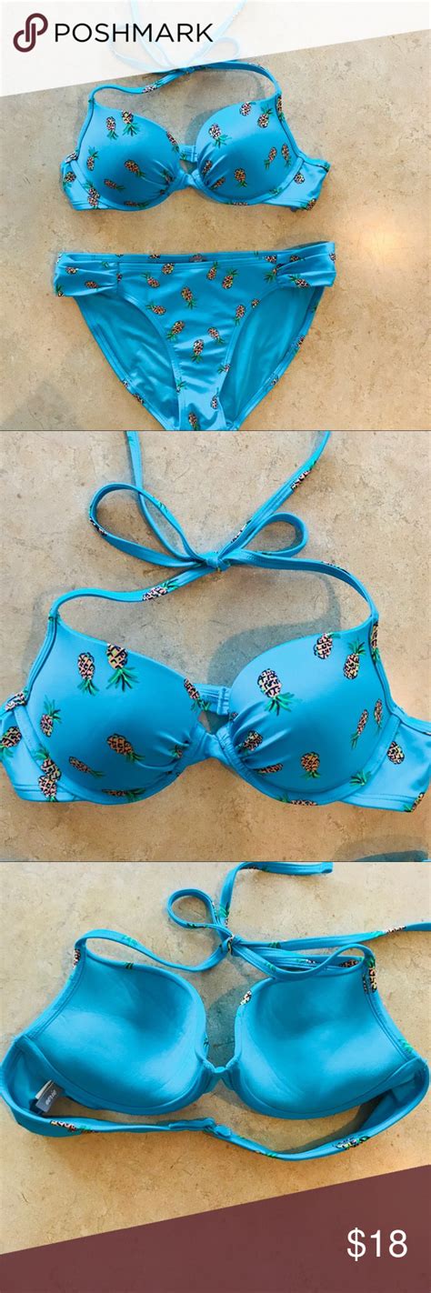 Aerie NEOTags Bikini Pineapple So Cute SZ M Bikinis Aerie Swim