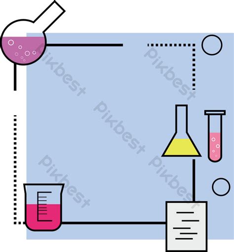 Decorative Border With Chemistry Vector Elements PNG Images | AI Free ...